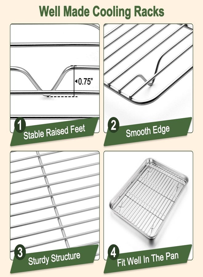 TeamFar Baking Sheet with Parallel Rack Set-16" & 12.5" & 10.5" - Image 4