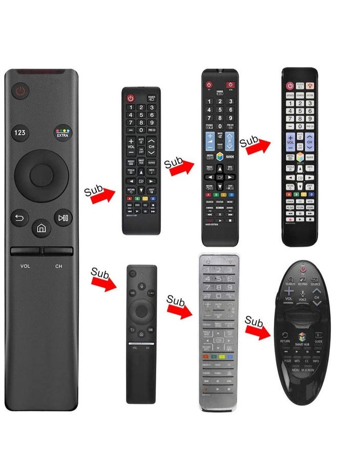 HuHa Universal Remote Control Support Samsung 2K 4K 8K 3D HD UHD Curved LED QLED Smart TVs and Old TVs BN59-01259B/D/E BN59-01241A /60A/66A UN32/40/43/49/50/55/58/65/75 KS/KU/MU 6/7/8/9 Series  - Image 2