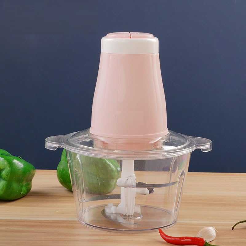 VBM ABS Meat Grinder Household Meat Grinder 2Speed 250W Meat Grinder Electric MultiFunctional Small Meat Grinder Food Processing Mixer 2L Electric Mini Food Chopper Food Processor - Image 1
