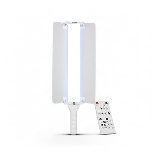 DIGITEK® (DSL-25W RGB) Stick Light Portable Handheld RGB LED Light Wand with Barn Door & Remote Control, Color Temp 2700-12000K + RGB, 39 Special Lighting Effects & Carry Bag - Image 1
