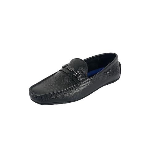 Mochi Men's Black Slip On Closure Casual - Loafers with Flat Sole UK/10 EU/44 (71-422) - Image 1