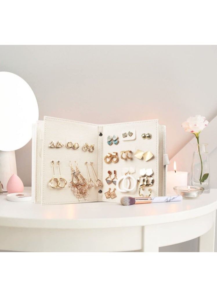 Earring Organizer Book Design Travel Jewelry Storage Case Holder - 42 Pairs - Image 1