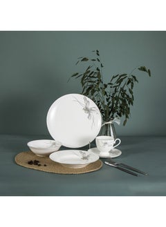 DANUBE HOME Petalina 20-Piece Fine Bone China Dinner Set – Elegant Tableware Set for 4, Durable, Microwave & Dishwasher Safe, Perfect for Special Occasions, Formal Dining & Everyday Use 