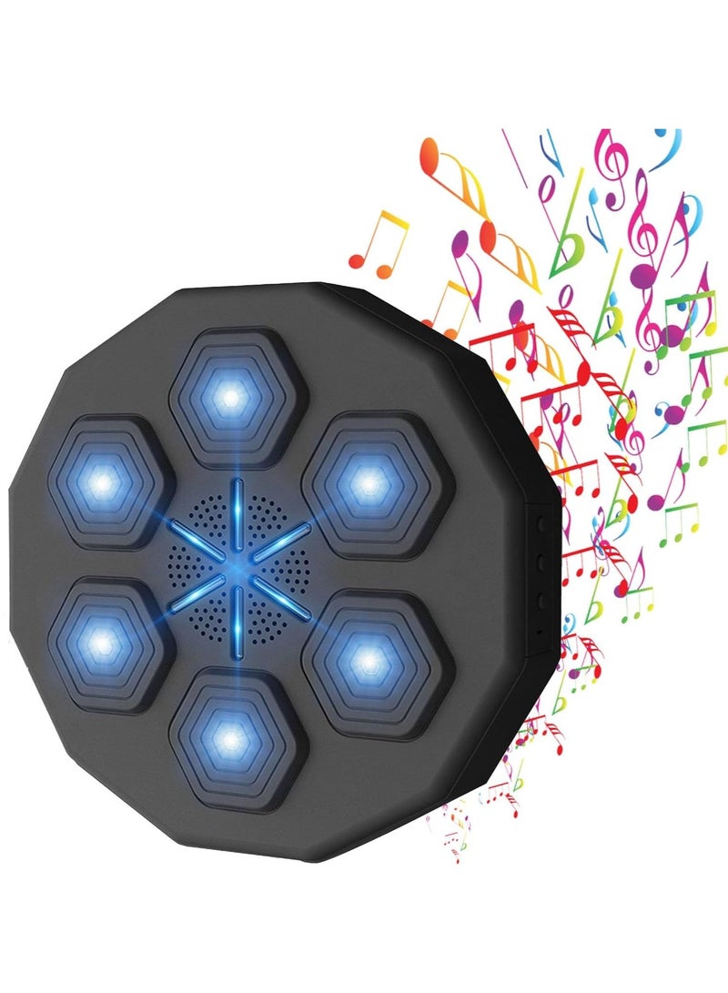 DubaiGallery آلة ملاكمة مثبتة على الحائط مع إضاءة LED وموسيقى معدات تدريب إلكترونية للتمارين المنزلية شحن USB هدية مضحكة آلة ملاكمة - Image 2