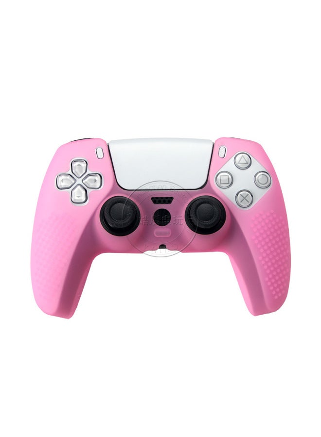 Spray Oil Ps5 Silicone Cover Protective Case For Game Controller Particle Protection Shell Digital Computer Game Console Cover-Product Color:P5 Dot-powder - Image 1