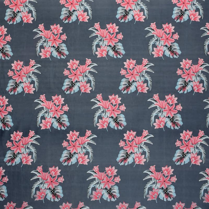 Florida Elastic Fitted Bedsheet for Double Size Bed with Pillow Covers and Made of Cotton with Floral Print - Image 3