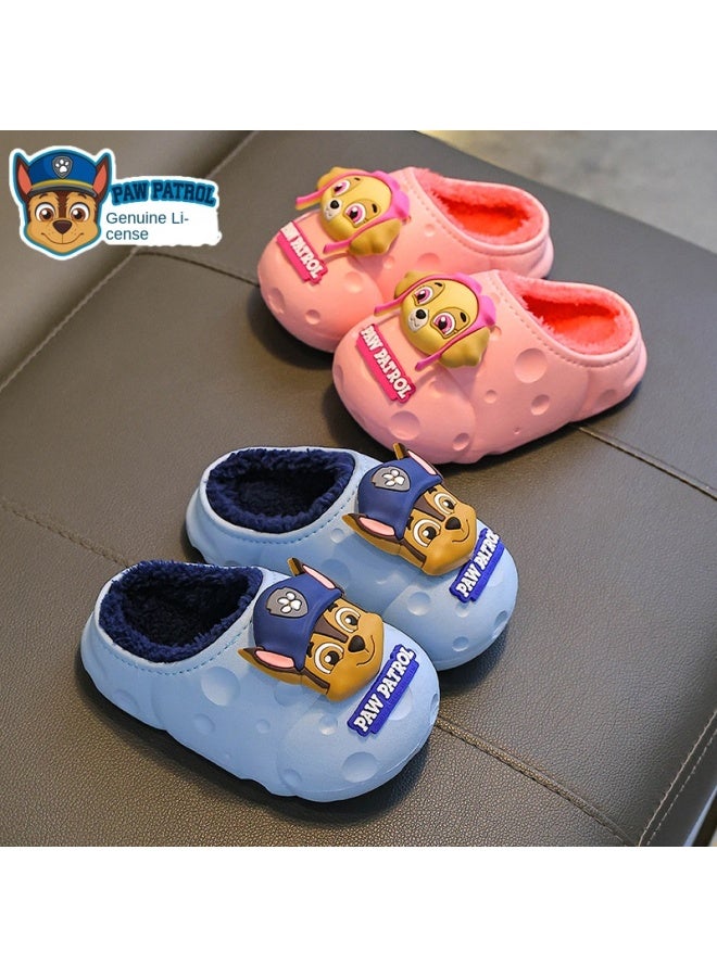 Paw Patrol خريف شتاء صغار صندل قطني أولاد بنات دافئ مبطن بفليس مضاد للماء أطفال رضع أحذية قطنية - Image 3