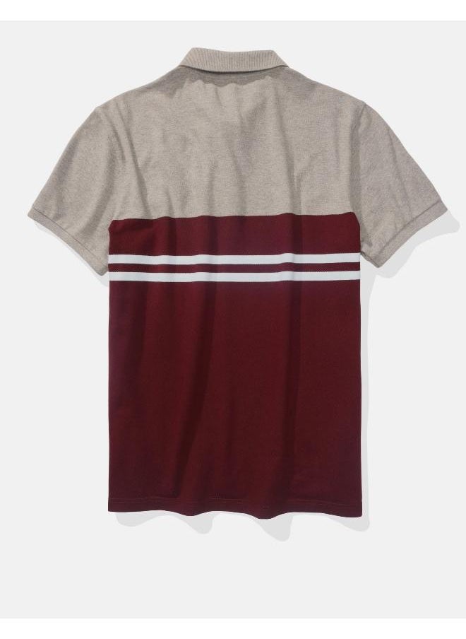 American Eagle Striped Polo  - Image 4