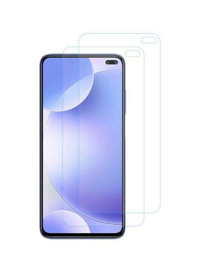 بورتوني قطعتان من واقيات الشاشة من الزجاج المقوى ماكس شيلد لهاتف شاومي ريدمي K30 شفاف  - Image 1