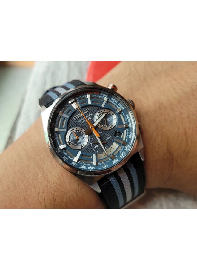 Seiko - Nylon Chronograph Wrist Watch SSB409P1 - Image 1