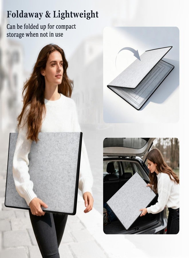 Becko US 2000-pc Foldable Puzzle Board with 6 Colorful Trays & TPU Cover, Portable & Lightweight Puzzle Table, Felt Mat with Auxiliary Lines for Storage, for 2000 1500 1000 Pieces Puzzles (Light Gray) - Image 5