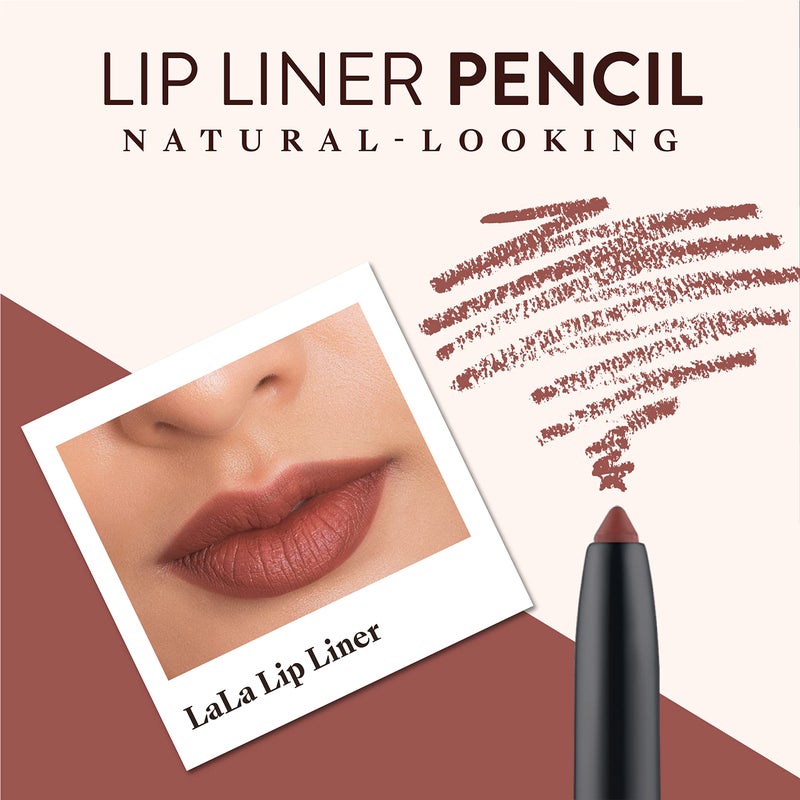 Mented Cosmetics Lip Liner for Women, Dark Brown Lipliner Lip Pencil, Waterproof Lipliner, Vegan + Cruelty Free Makeup, La La - Image 4