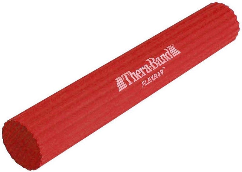 ثيرا باند Thera-Band Resistance FlexBar للرجال والنساء، لتدريب القوة والإمساك ومفاصل المرفق، وتخفيف الألم، معدات الجيم المنزلية، مستوى متوسط - Image 1