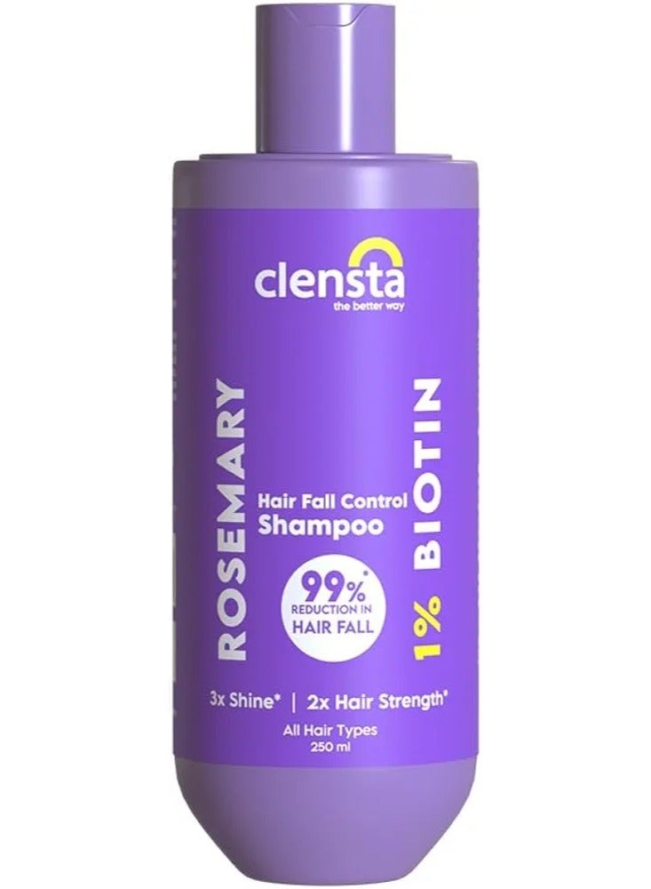 Clensta Rosemary Hair Fall Control Shampoo -250ml - Image 1