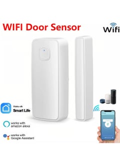 Smart Door Window Open Close Detector, Tuya Wifi Door Sensor Smart life App Control
