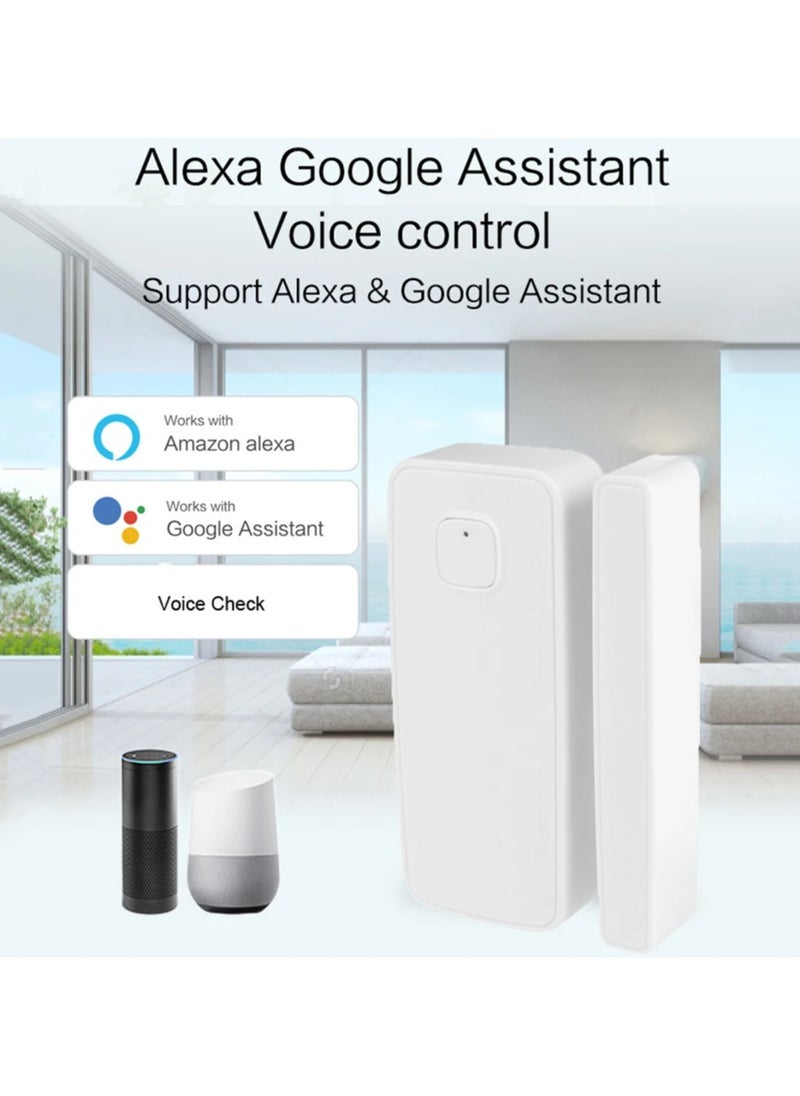 UanTii - Smart Door Window Open Close Detector, Tuya Wifi Door Sensor Smart life App Control - Image 1