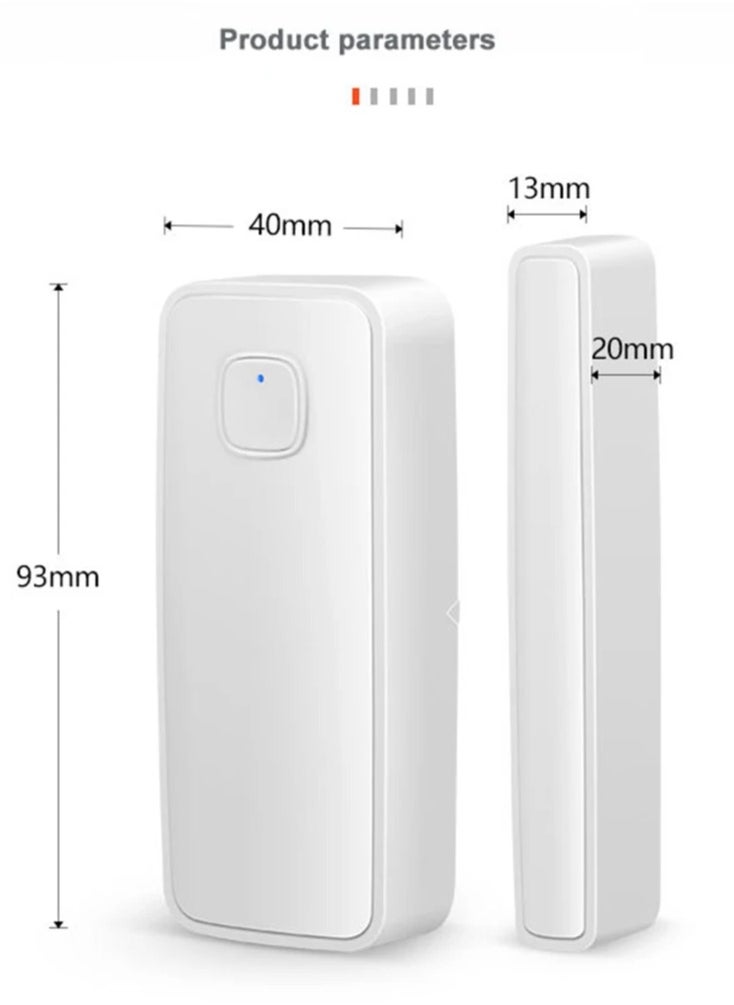 UanTii - Smart Door Window Open Close Detector, Tuya Wifi Door Sensor Smart life App Control - Image 1