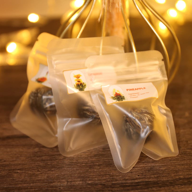 FullChea - Blooming Flowering Tea, 12 Unique Varieties - Flowering Tea in 12 Delicious Fruit Flavors - Gift For Tealovers, Christmas, Anniversary, Valentine, Birthday - Image 4