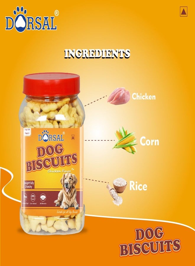 Dorsal Dog Treats, Chicken Flavoured Biscuits,250g Pack, All Life Stages - Image 2