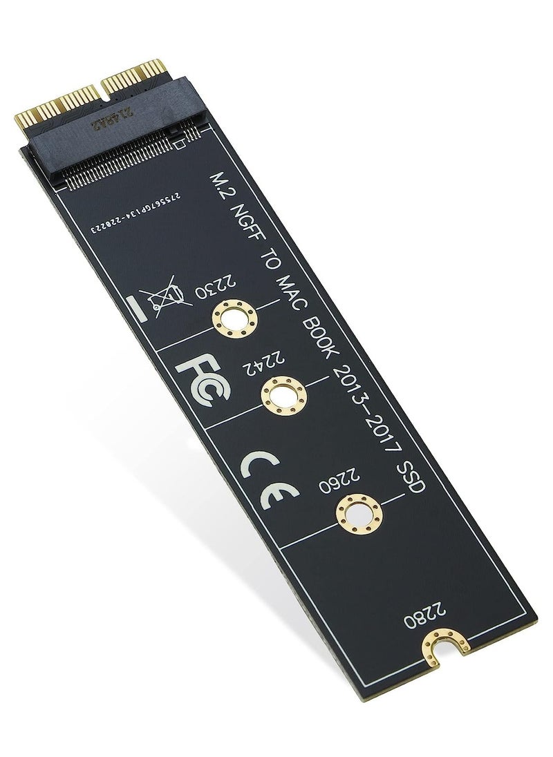 ماركة غير محددة محول ترقية M.2 NVMe SSD الى 12+16 دبوس لجهاز ماك بوك اير (2013-2017 عام) A1465 A1466 وماك برو (اواخر 2013-2015 عام) (EPL-404HS-5 قطع)  - Image 1