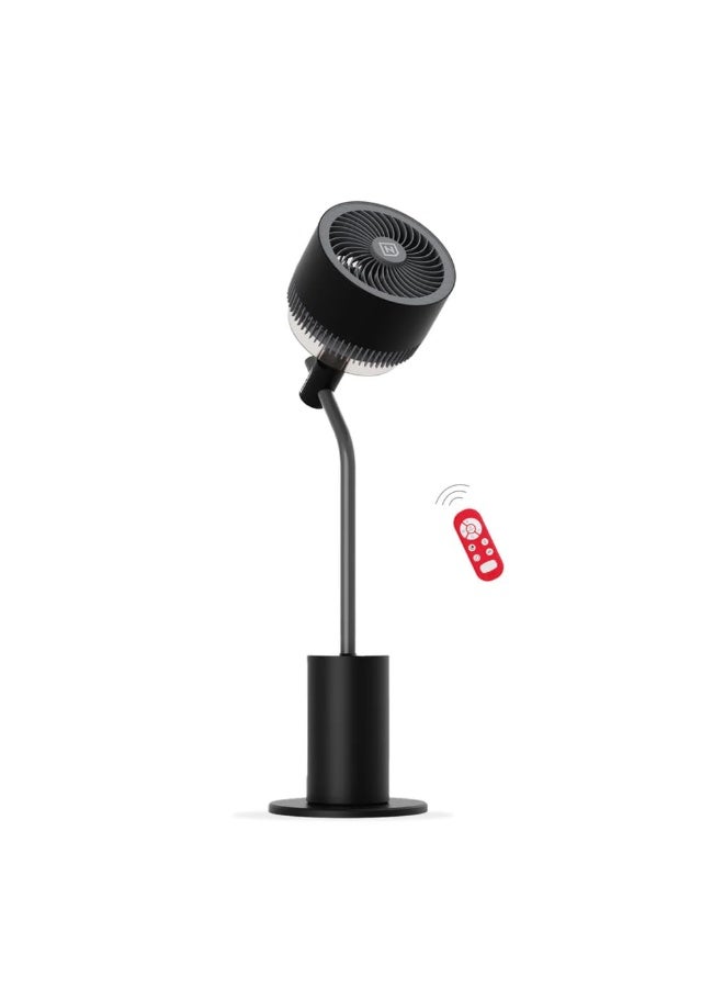 NUUK HALO v2 3D Air Circulation Tower Fan with Mood Lamp | Super Silent Remote Controlled Standing BLDC Fan | 12 Wind Speeds & 4 Fan Modes | 120˚ Horizontal & 90˚ Vertical Oscillation | 3 NIDEC Motors - Image 1