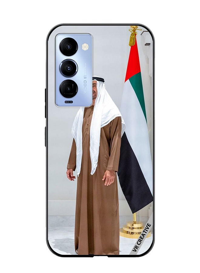 VR CREATIVE Protective Case Cover For Tecno Camon 18/18 P Sheikh Mohamed Bin Zayed Al Nahyan Design Multicolour - Image 1