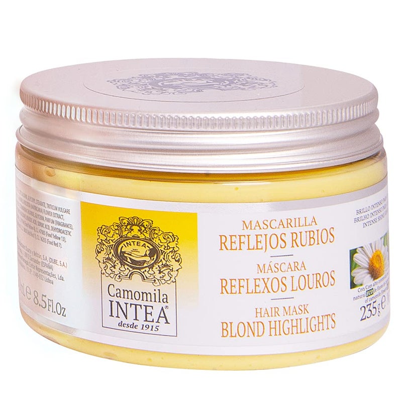 Intea Hair Mask for Blonde Dyed or Rinsed Hair  83 oz  Restores Damaged Highlights  Paraben and Ammonia Free  With Chamomile Extract