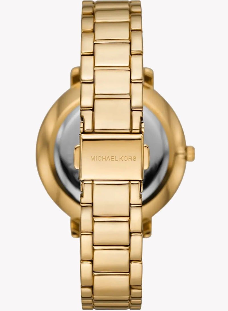 ام كي ساعة نسائية ذهبية، ميناء أسود | MK4593 - Image 3