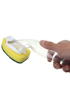 Wishbone Wishbone Plastic Kitchen Sink Dish Soap Dispensing Brush Dish Wand and Cleaning Scrubber with 2 Sponges Refill (Random Colour, Standard Size)  - Image 2