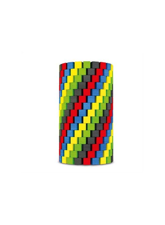 redka Redka colorful wooden cube unit, 100 pieces, 2×2, in 4 different colors - Image 3
