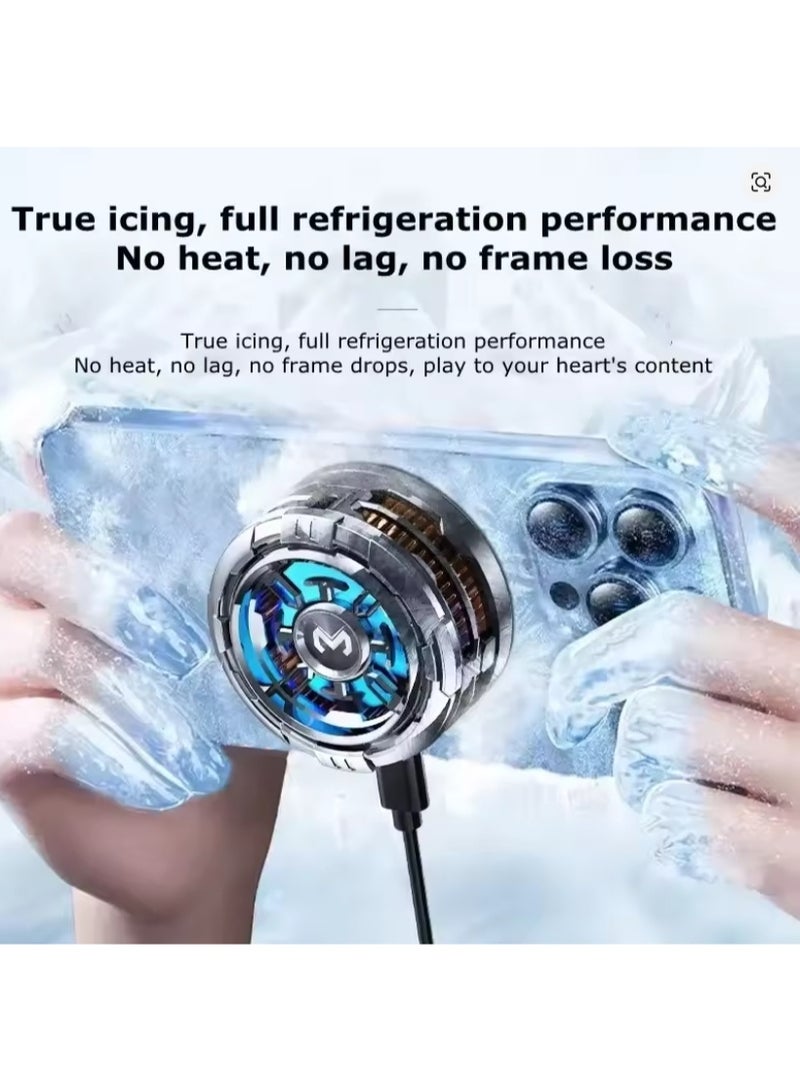 2 IN 1 MEMO CX08 Magnetic Back Clip Universal Mobile Phone Cooler Semiconductor Cooling Fan Freeze Radiator for iOS Android PUBG - Image 2