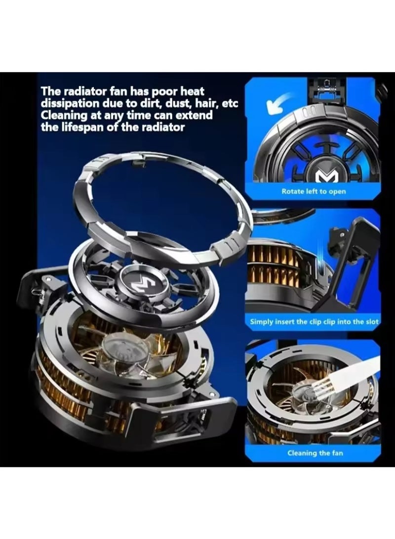2 IN 1 MEMO CX08 Magnetic Back Clip Universal Mobile Phone Cooler Semiconductor Cooling Fan Freeze Radiator for iOS Android PUBG - Image 5