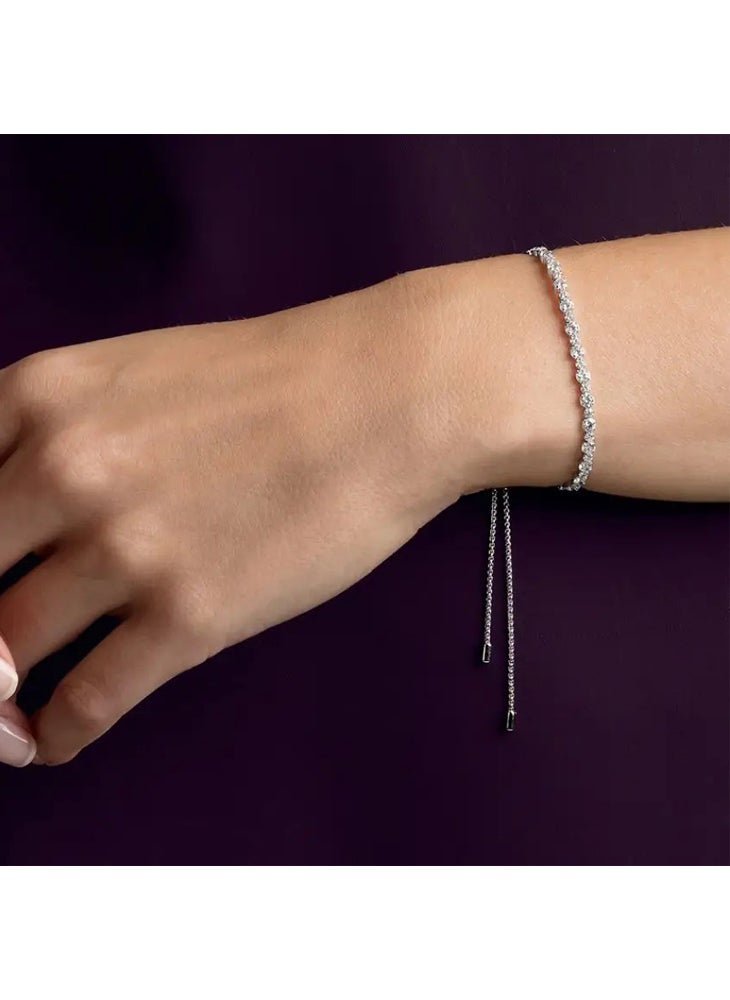 General - Rhodium Plated Subtle Trilogy Bracelet - Image 1