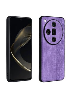HuHa Case Cover For OPPO Find X7 Ultra AZNS 3D Embossed Skin Feel Phone Case Purple 