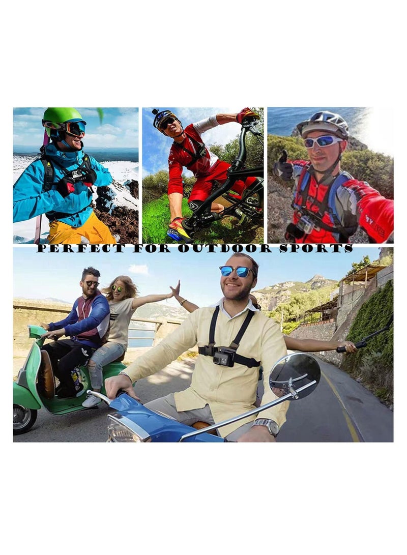 Captaintech Camera Chest Mount Strap Harness for DJI Osmo Adjustable Cell Phone with Sports Installation Bracket kit Mobile Backpack Clip Holder - Image 2