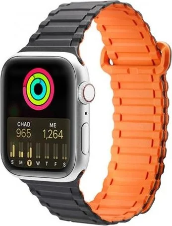 Polhammobile Polham Magnetic Silicone Band Strap For Apple Watch 42-44-45MM, Apple Watch 2-3-4-5-6-7-8 and Se