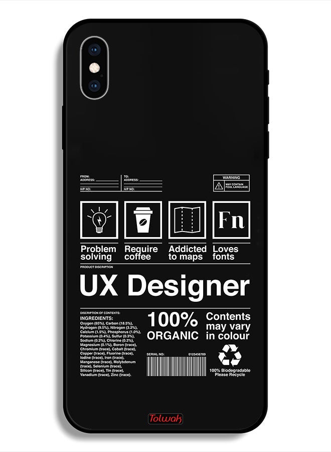 Tolwak Protective Case For Apple iPhone X Ux Designer Sticker - Image 1