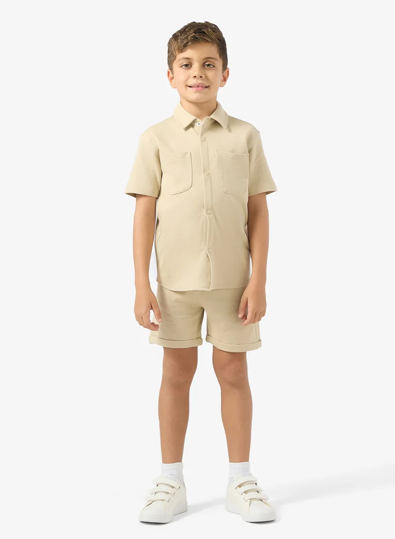 Ripples Boys Tee With Shorts Set