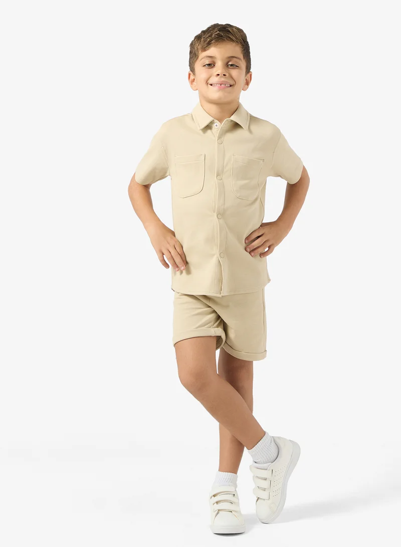 Ripples Boys Tee With Shorts Set