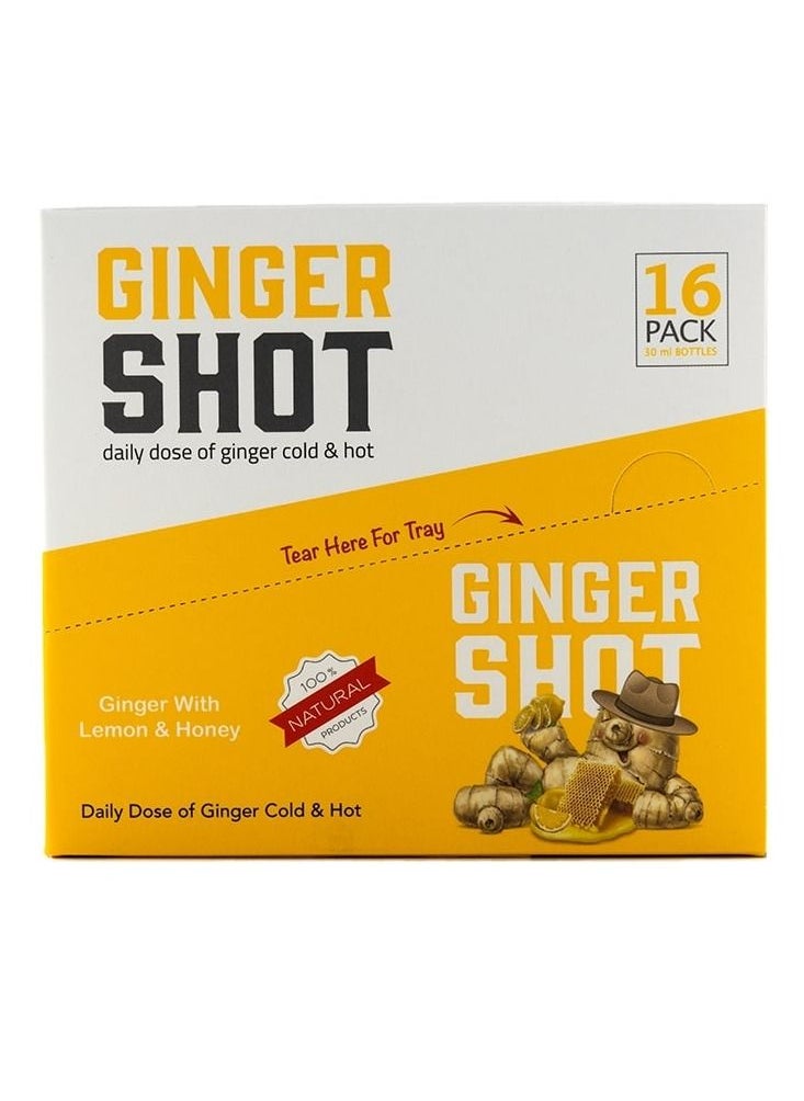 Al Malaky Royal - Ginger shot with lemon & honey 30ml pack of 16 - Image 1