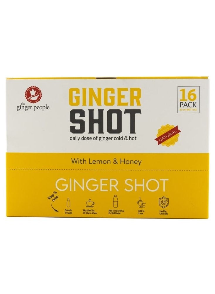 Al Malaky Royal - Ginger shot with lemon & honey 30ml pack of 16 - Image 1