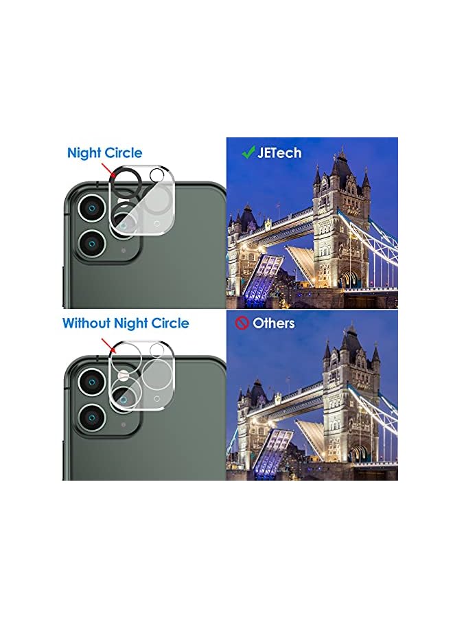 Jetech Screen Protector For Iphone 11 Pro Max 6.5-Inch With Camera Lens Protector, Tempered Glass Film, 2-Pack Each - Image 4