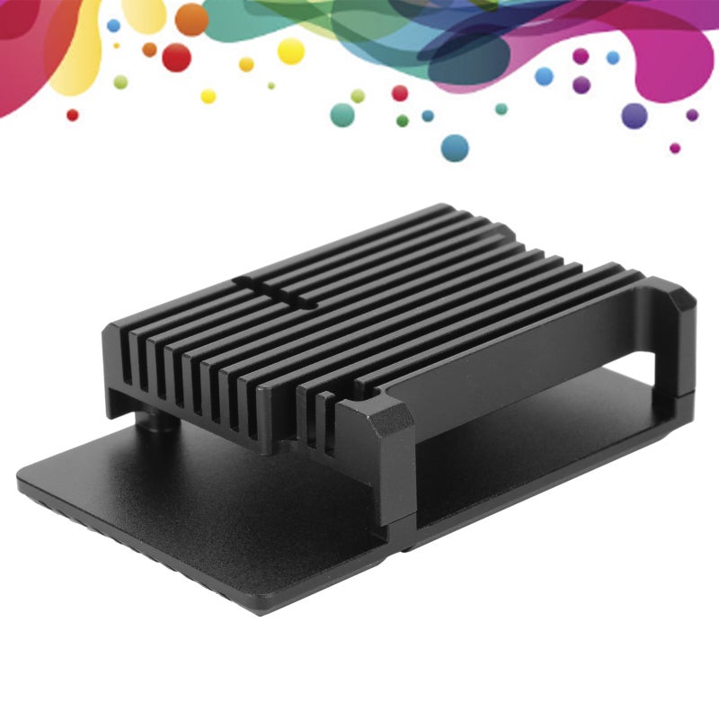 Cooling Aluminium Case: Aluminum Alloy Ultra-Thin Stripe Design - Passive Metal Heatsink With Wear Resistance Dust Protection for Raspberry Pi 4 B Computer Accessory - Image 4