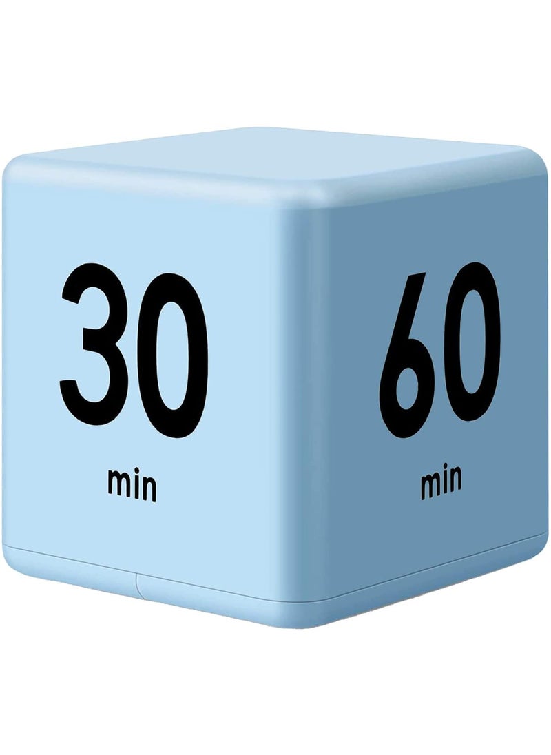 Feilifan Feilifan Cube TimerProductivity Timer Kids Time Timer Gravity Sensor flip Timer for Time Management and Countdown Settings 15 20 30 60 Minutes Blue 