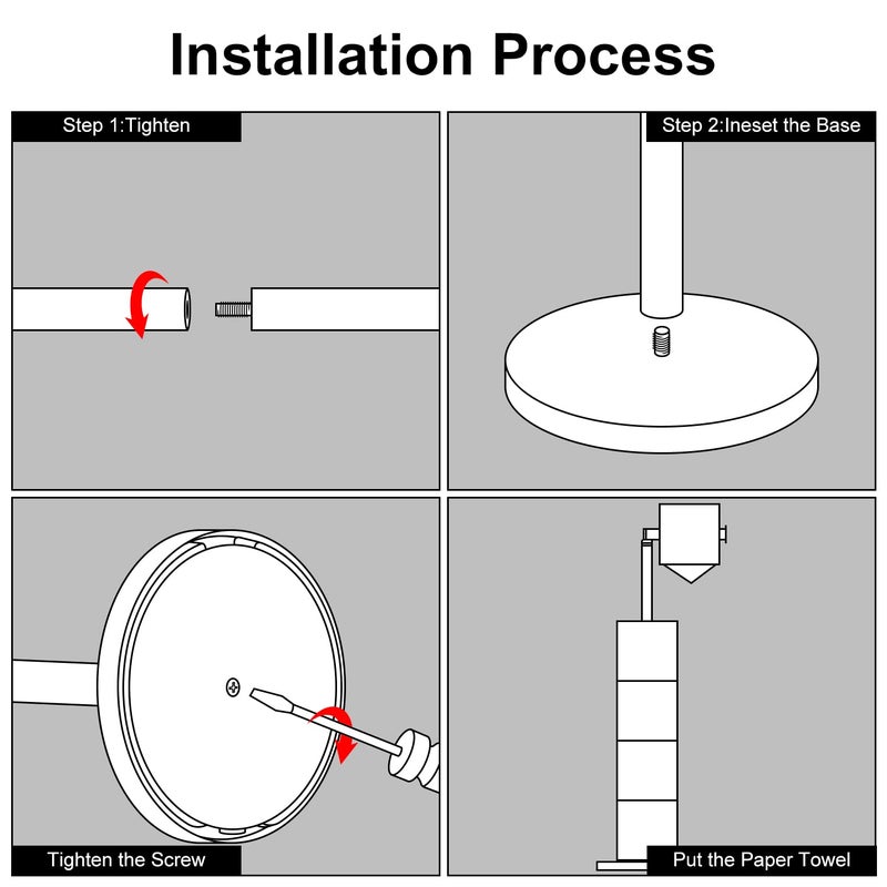 BGL Freestanding Toilet Paper Holder Gold  Toilet Paper Holder with Reserve Storage Paper Rolls  Toilet Paper Holder On Floor - Image 2