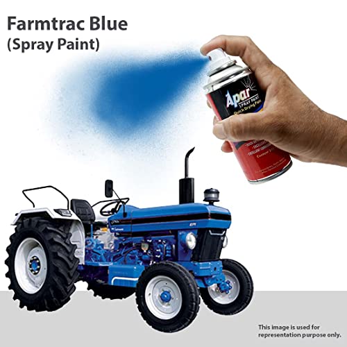 APAR Automotive Spray Paint Ft. Blue Compatible for Farmtrac Tractors -225 ml (Pack of 2-Pcs) - Image 3