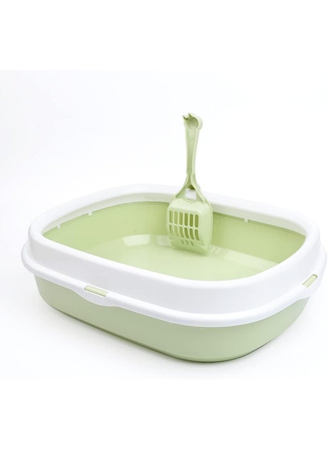 Mumoo Bear Mumoo Bear Cat Litter Box, Large Size With High Sides 47cm x 39cm x 13cm, Pvc Cat Litter Scooper As Gift-Assorted Color  - Image 3