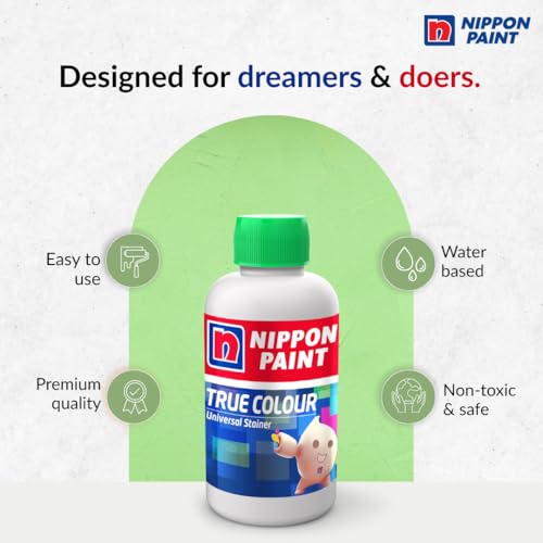Nippon Paint True Colour Universal Stainer (yellow Green, 100ml)-Water Soluble High Tint, Non-Toxic, Non-Fading Pigment-For Plastic Emulsions, Enamels, Paints, Oil Paints-DIY - Image 2