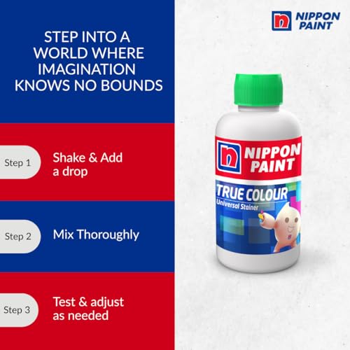 Nippon Paint True Colour Universal Stainer (yellow Green, 100ml)-Water Soluble High Tint, Non-Toxic, Non-Fading Pigment-For Plastic Emulsions, Enamels, Paints, Oil Paints-DIY - Image 3