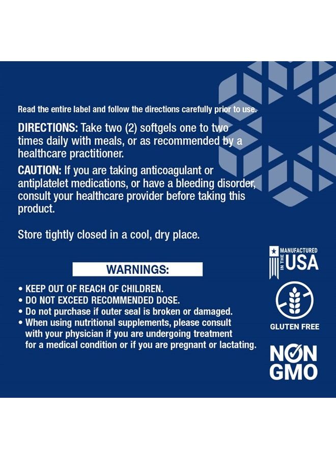 Life Extension Mega EPA DHA, Fish Oil, EPA Omega-3 Fatty Acid, DHA Omega-3 Fatty Acid Heart, Brain & Joint Health, high Potency, Gluten-Free, Non-GMO, 120 softgels - Image 3